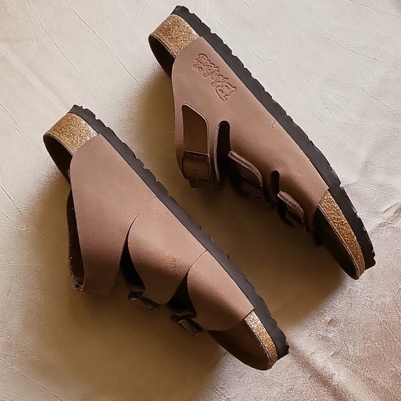 Birki's women's original birkenstock Fussbett NWOB 230 36 35 L/5 strappy sandals - Picture 2 of 7